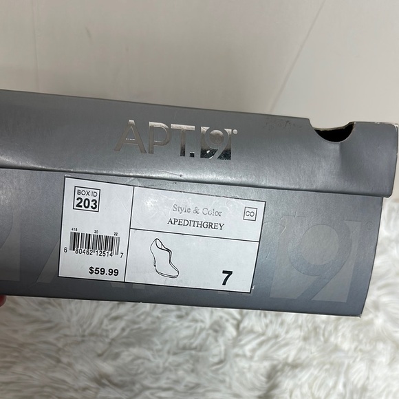 Apt. 9 Gray Suede Bootie Heels - Picture 8 of 9